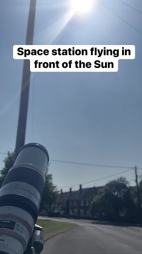 International Space Station flies in front of the Sun. #suntransit #iss #astronomy #transitfinder #spacestation #astrophotography #canon #solartransit #nasa #esa # | Wil Photography