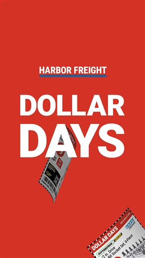 287 reactions | Guaranteed low prices during DOLLAR DAYS! Shop best-sellers and more! Get these great deals while they last! Whatever You Do, Do It For Less. | Harbor Freight | Facebook