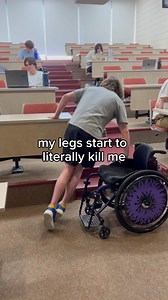 518K views · 18K reactions | Living with a spinal cord injury in college can present a ton of challenges, here’s my antidote for long class periods! #college #collegestudent #sciwarrior #scirecovery #paralyzed #paraplegic #paraplegia #wheelchair #wheelchairlife #partiallyparalyzed #t12paraplegic #t12injury #spinalcordinjury #scilife #disabled #physicallydisabled | Mason Branstrator | Facebook