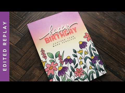EDITED REPLAY - Flower Field Stamps & Stencils (NEW March 2026 Release)