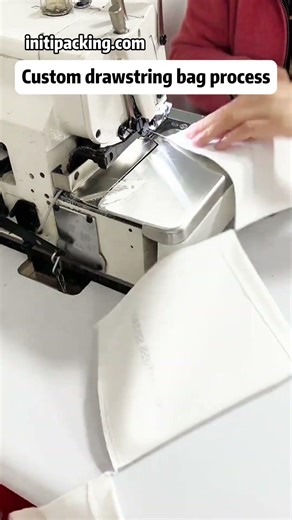 Custom drawstring bag process