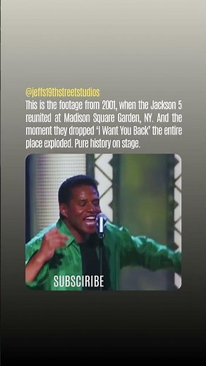 JACKSON 5’s Epic 2001 Reunion at Madison Square Garden 🔥#shorts #didyouknow #history #music