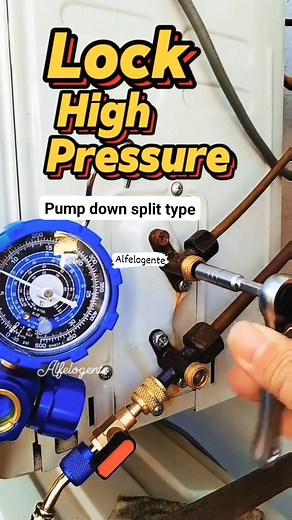 Easy pump down split type #everyone #fblifestyle #refrigerationtech #hvactech | Alfe Logente