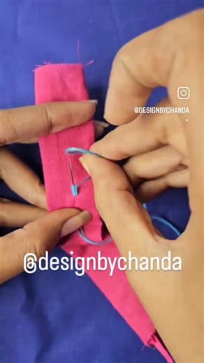 Chanda Suman on Instagram: ":- how to make hook loop, how to make ayi, easy way to make hook loop, stiching idea, useful tips and tricks, drafting idea, sewing tips and tricks"