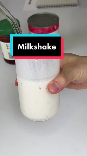 Making a handmade milkshake from @Spirit Alchemist #milkshake #icecream #strawberrymilkshake #noblendernoprob