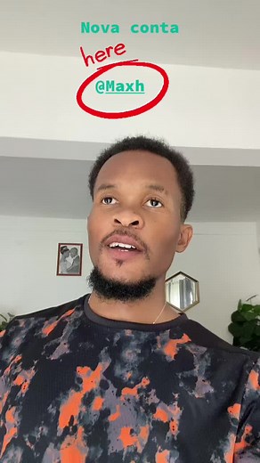 Nova conta de Maxh no Instagram