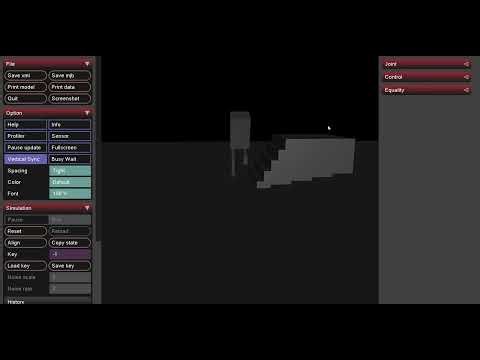 Biped Climbing the stairs : MuJoCo · Python · Optimal / Model-Based Control