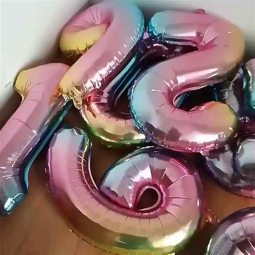 16 Inch 32 Inch 40 Inch Foil Number Balloons Party Decorations Birthday Number Various Sizes and Various Colors