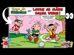 ❤️❤️Turma da Mônica em - Lavar as Mãos Salva vidas /gibis turma da Mônica