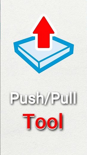 SketchUp Tutorial | SketchUp Tools and Function - Push/Pull Tool