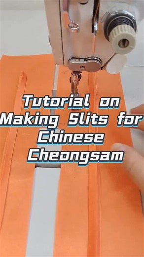 WHOLEHEARTED Sewing Tutorials & Tools on Instagram: "Tutorial on Making Slits for Chinese Cheongsam."