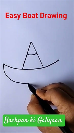Easy Boat Drawing|Step by step guide #shorts #easydrawing #drawing4kids #trending #drawingtutorials