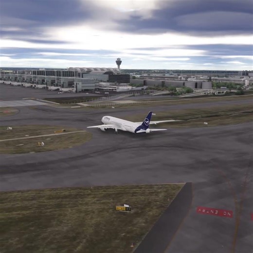 Boeing 787 dream landing in Munich #airport #simulation