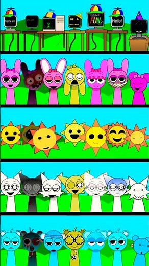 5 Phase Combos Like Phase Computer x Pinki x Mr.sun x Wenda x Sky 🔥 Incredibox Sprunki 🔥 #incredibox