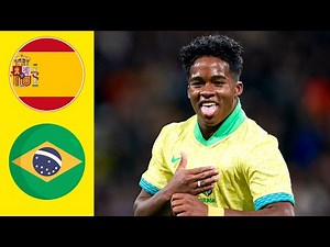 ENDRICK GOAL - Spain x Brazil 3-3 Highlights