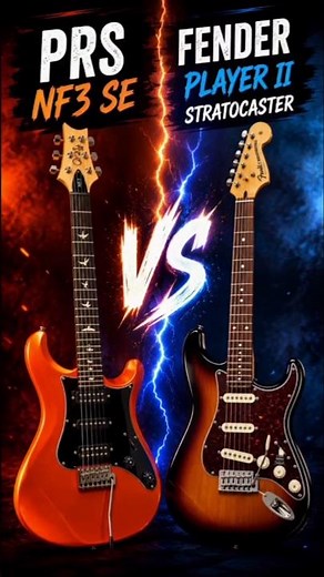PRS nf3 SE vs Fender Player II unplugged sound test