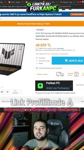 ASUS TUF Gaming F16 i5-13450HX 16GB DDR5 512GB SSD RTX5050 115w ⚠️ // Don't buy a laptop without ...