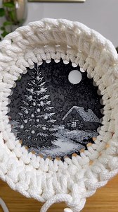 612K views · 2.4K reactions | ❄️ New base alert! ❄️This Winter Christmas Night scene is now available on my site! Perfect for crocheting or coiling your next cozy project. Save 25% today! Comment WINTER below and I’ll send you the link to grab your base. | MaCreme by Cre | Facebook