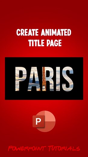 Create Animated Title Page in PowerPoint and Google Slides
