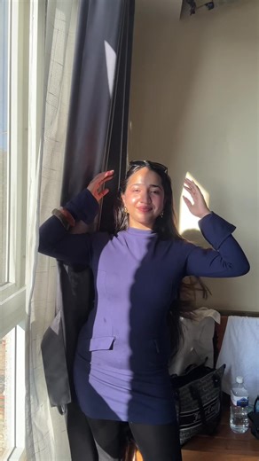 Stylish Blue Dress Outfit Inspiration