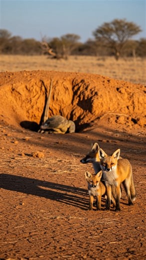 Fearless Foxes Attack A Deadly Komodo Dragon To Reclaim Their Den and Save Their Family! 🎬This video was produced by Network Media and Blue-X Studio | Simulated Reality