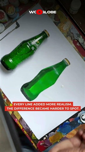 This realistic Sprite bottle drawing looks almost impossible | WooGlobe