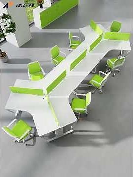 Product Description：BGZ-015 Modern Modular Office Staff Desk #Office Staff Desks #Corner Desk