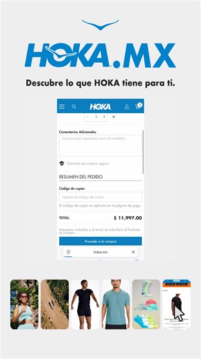 ¿Listo para volar? 🪽👟 Ya puedes comprar HOKA en línea. Fácil, rápido y directo a tu casa. 🛒 Tu par ideal está a un clic www.hoka.mx #hoka #flyhumanfly | Hoka One One
