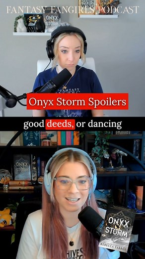 We couldn't help but make note of this! Can't get enough of Onyx Storm? We’ve got you covered! Fantasy Fangirls Episode 6 is live, where we're deep diving Chapters 28-33 — including everything from character insights and lore, to theories and foreshadowing. Listen now on your favorite podcast platform or YouTube! Spoilers for the whole Empyrean series. #onyxstorm #fourthwing #ironflame #rebeccayarros #fantasyfangirlspodcast | Fantasy Fangirls