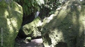 Goa Gajah, or Elephant Cave, is located on the island of Bali near Ubud, in Indonesia. Built in the 9th century, it served as a sanctuary