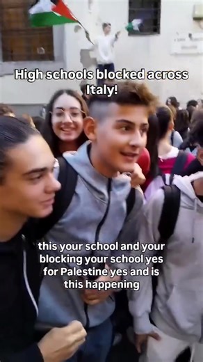 5.3K views · 655 reactions |  High schools all across Italy are protesting | Palestine Solidarity Campaign - Five Valleys Branch | Facebook