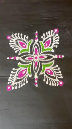 Simple Freehand Rangoli for Beginners ✨