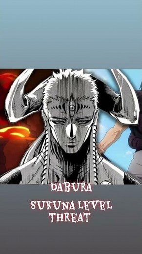 Jujustu Kaisen Sukuna Level Threat: Dabura #anime #fypシ