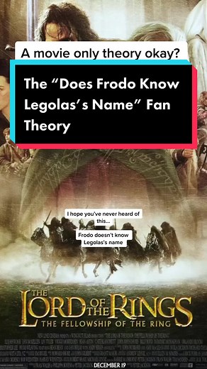 Does Frodo Know Legolas's Name? Fan Theory Explained