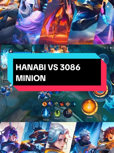 Hanabi vs 3086 Minion Showdown in Mobile Legends