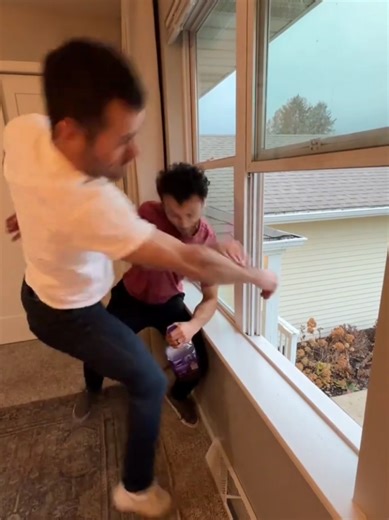 How it feels trying to keep a toddler from spilling. Thanks for the backup #chrismas #lol #comedy #funnyvideo #entertainment