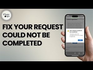How to Fix Your Request Couldn’t be Completed at this Time Error
