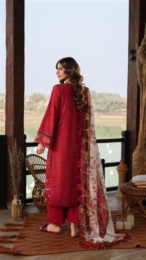 @sardinia.pk | POPPY A graceful lawn ensemble featuring a chikankari-detailed digital printed front with an embroidered organza neckline and daman... | Instagram