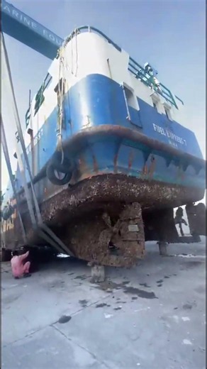 LCT Repairing Started at Boat Yard Maldives | Marine Engineering & Shipyard Work