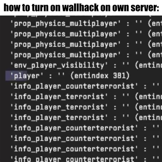 how to turn on wallhack on own server: