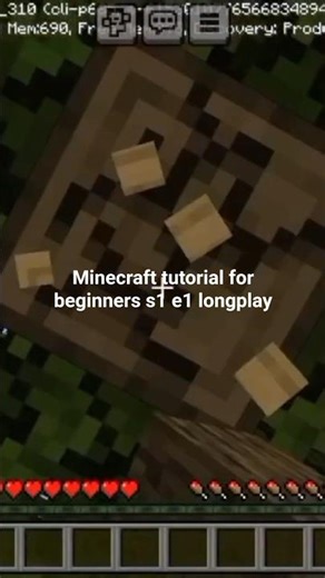 Minecraft tutorial for beginners s1 episode 1 longplay
