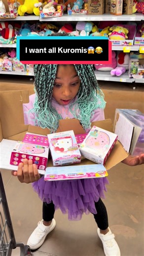POV: Your child thinks you own Walmart because she wants EVERY Kuromi 😭🖤 We went in for ONE thing. Sisi saw the Kuromi section… and it was over. Plushies. Bags. Toys. She said, “I want all of them.” ALL of them?? In this economy?! 😩 I tried to explain. She wasn’t trying to understand. Did we leave with one… or the whole Kuromi collection? 👀 Watch until the end. #kuromi #sanrio #momlife #walmartfinds #shopwithme