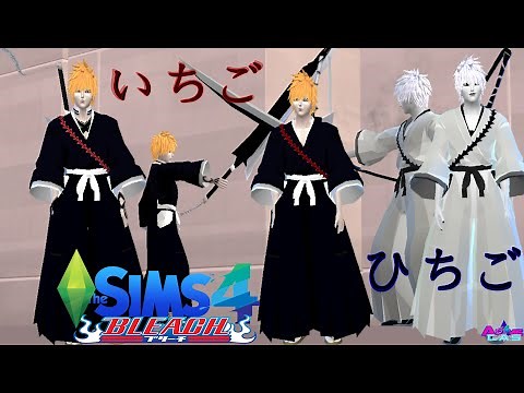 KUROSAKI ICHIGO & WHITE HOLLOW THE SIMS 4 CREATE ANIME CHARACTOR BY [BLEACH]