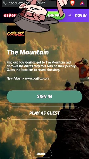 GORILLAZ RELEASED A NEW GEOGUESSR GAME TELLING THE STORY OF THE COLLABORATORS