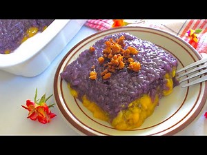 How to make Ube Biko | with Mango Sauce