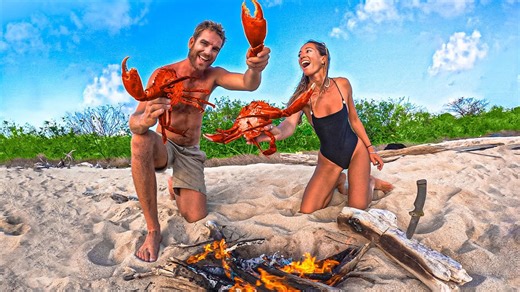 Barehanded Mudcrab Catch and Cook Adventure