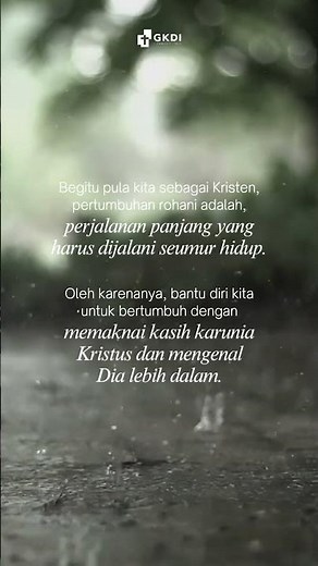 BERTUMBUH MENGENAL KASIH KARUNIA KRISTUS ✨ - Ayat Alkitab 2 Petrus 3:18 | Renungan Kristen GKDI