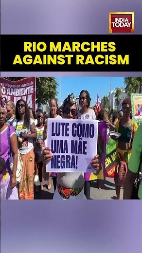 Black Women Lead Anti-Racism March in Rio | Brazil Protest for Justice & Reparations