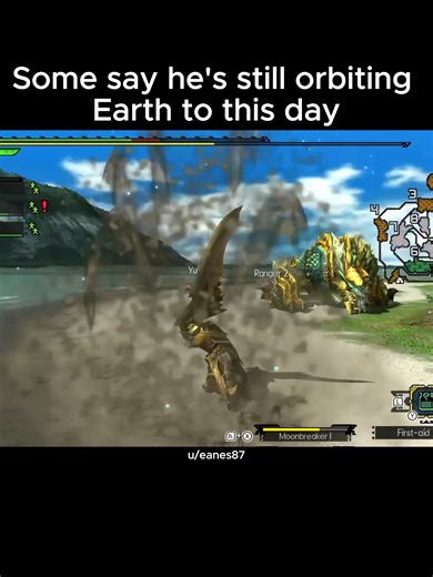 Some say he's still orbiting Earth to this day #MHWilds #MonsterHunterWilds #monsterhunterrisesunbreak #monsterhunterworldiceborne #mhstories #monsterhunteroutlanders #MHGU #MonsterHunter #mhrise #mhw