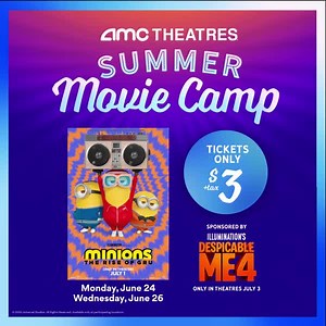 23K views · 67 reactions | Catch the chaos in Minions: The Rise of Gru when it returns to select AMC Theatres on Monday, 6/24 and Wednesday, 6/26! https://amc.film/3KN6qiW | AMC Theatres | Facebook